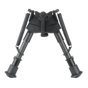 Carbon Fiber 6-9" Swivel Spring Bipod